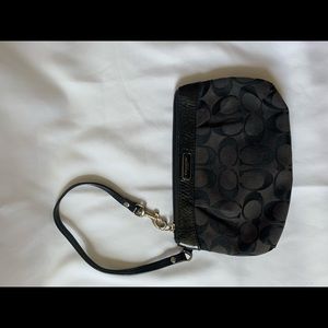 Coach black clutch (small)